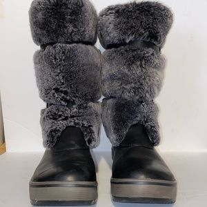 UGG Black and Charcoal Winter Boots